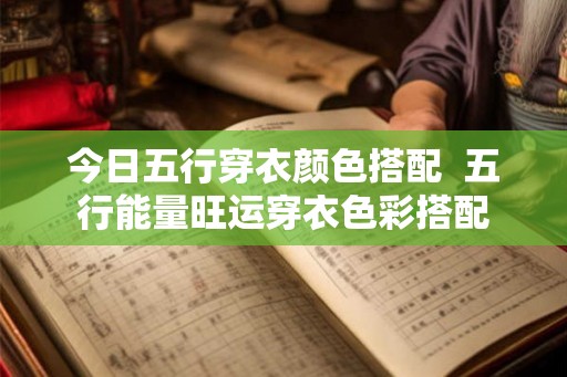今日五行穿衣颜色搭配  五行能量旺运穿衣色彩搭配