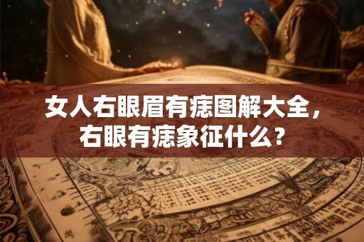 女人右眼眉有痣图解大全，右眼有痣象征什么？