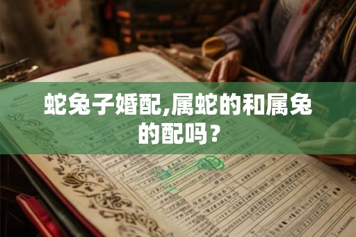 蛇兔子婚配,属蛇的和属兔的配吗？