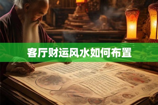 客厅财运风水如何布置