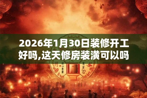 2026年1月30日装修开工好吗,这天修房装潢可以吗