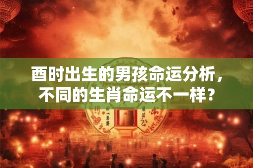 酉时出生的男孩命运分析，不同的生肖命运不一样？