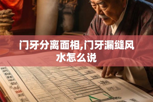 门牙分离面相,门牙漏缝风水怎么说 门牙分离面相,门牙漏缝风水怎么说