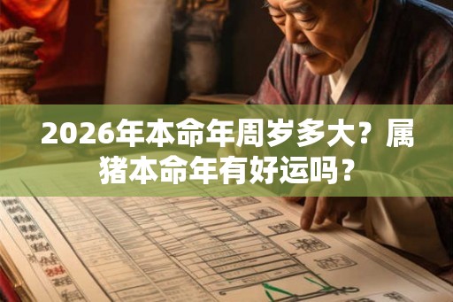 2026年本命年周岁多大？属猪本命年有好运吗？