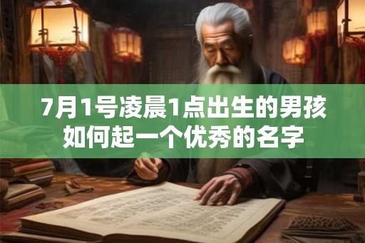 7月1号凌晨1点出生的男孩如何起一个优秀的名字 7月1号凌晨1点出生的男孩如何起一个优秀的名字