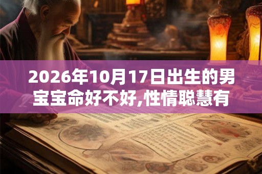 2026年10月17日出生的男宝宝命好不好,性情聪慧有担当