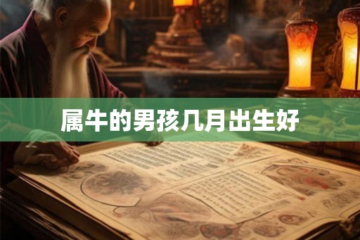 属牛的男孩几月出生好
