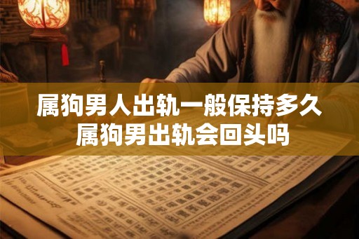 属狗男人出轨一般保持多久 属狗男出轨会回头吗 属狗男人出轨一般保持多久 属狗男出轨会回头吗