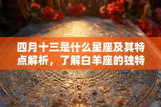 四月十三是什么星座及其特点解析，了解白羊座的独特魅力
