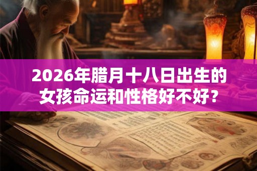 2026年腊月十八日出生的女孩命运和性格好不好? 2026年腊月十八日出生的女孩命运和性格好不好?