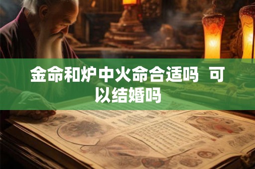 金命和炉中火命合适吗  可以结婚吗