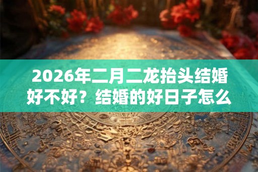 2026年二月二龙抬头结婚好不好？结婚的好日子怎么挑选？