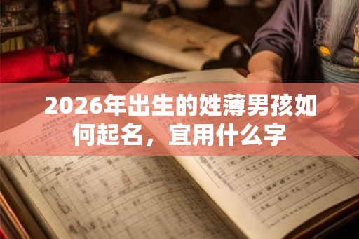 2026年出生的姓薄男孩如何起名,宜用什么字 2026年出生的姓薄男孩如何起名,宜用什么字
