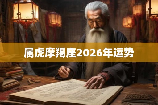 属虎摩羯座2026年运势
