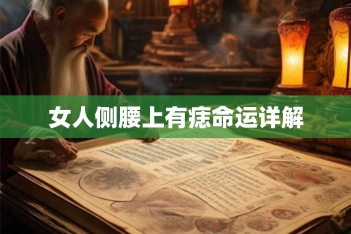 女人侧腰上有痣命运详解
