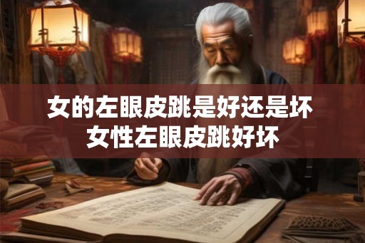 女的左眼皮跳是好还是坏 女性左眼皮跳好坏
