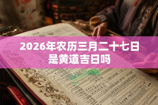 2026年农历三月二十七日是黄道吉日吗