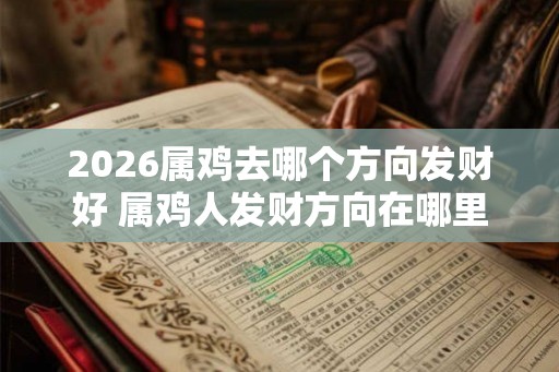 2026属鸡去哪个方向发财好 属鸡人发财方向在哪里
