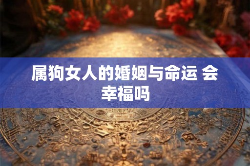 属狗女人的婚姻与命运 会幸福吗
