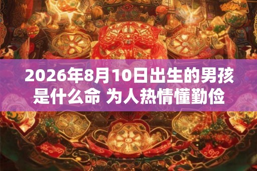 2026年8月10日出生的男孩是什么命 为人热情懂勤俭 2026年8月10日出生的男孩是什么命 为人热情懂勤俭