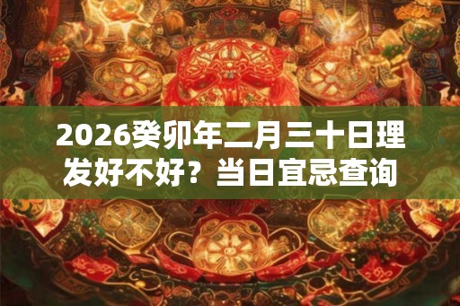 2026癸卯年二月三十日理发好不好？当日宜忌查询