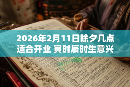 2026年2月11日除夕几点适合开业 寅时辰时生意兴隆