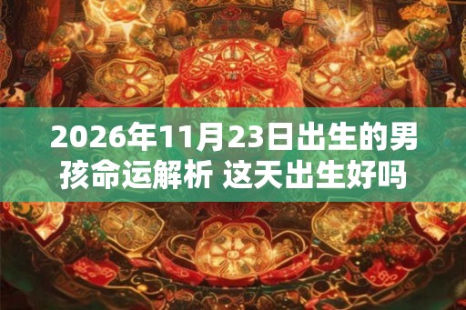 2026年11月23日出生的男孩命运解析 这天出生好吗