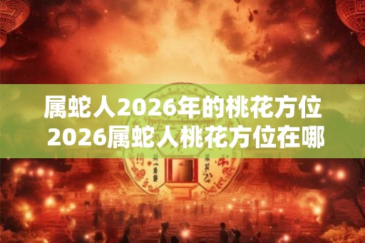 属蛇人2026年的桃花方位 2026属蛇人桃花方位在哪 属蛇人2026年的桃花方位 2026属蛇人桃花方位在哪