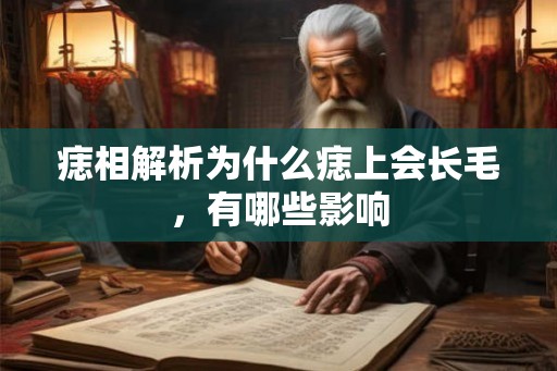 痣相解析为什么痣上会长毛，有哪些影响