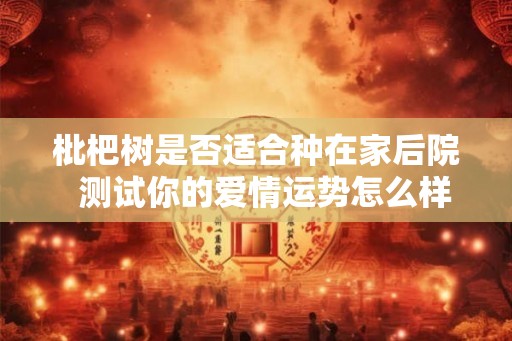 枇杷树是否适合种在家后院  测试你的爱情运势怎么样
