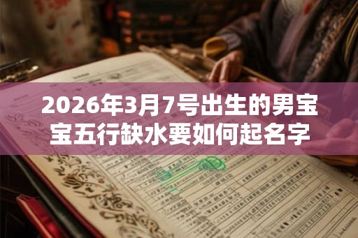 2026年3月7号出生的男宝宝五行缺水要如何起名字 2026年3月7号出生的男宝宝五行缺水要如何起名字