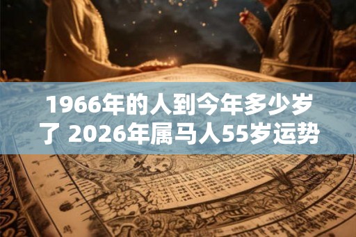 1966年的人到今年多少岁了 2026年属马人55岁运势分析