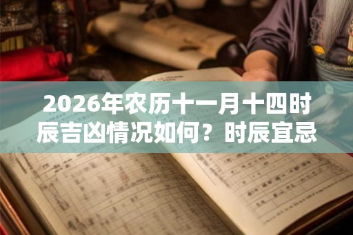 2026年农历十一月十四时辰吉凶情况如何？时辰宜忌什么？