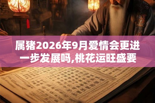 属猪2026年9月爱情会更进一步发展吗,桃花运旺盛要把握 属猪2026年9月爱情会更进一步发展吗,桃花运旺盛要把握
