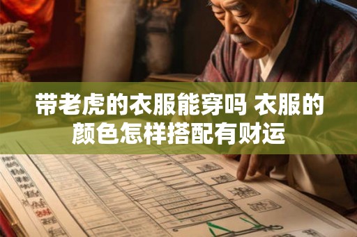 带老虎的衣服能穿吗 衣服的颜色怎样搭配有财运