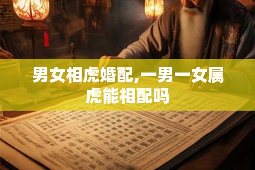 男女相虎婚配,一男一女属虎能相配吗