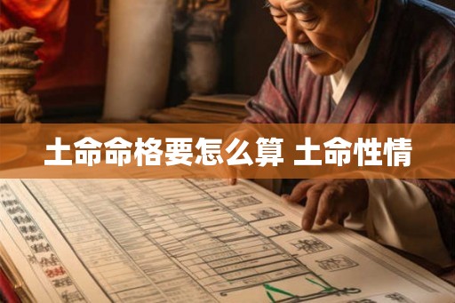 土命命格要怎么算 土命性情 土命命格要怎么算 土命性情