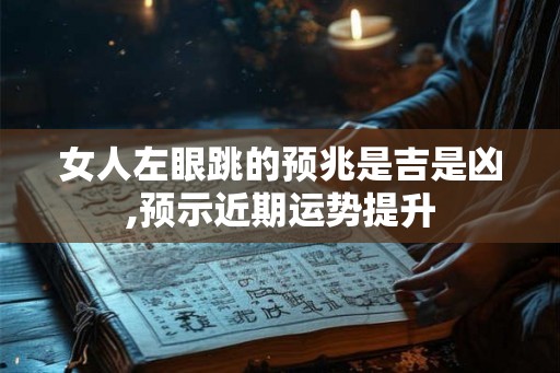 女人左眼跳的预兆是吉是凶,预示近期运势提升