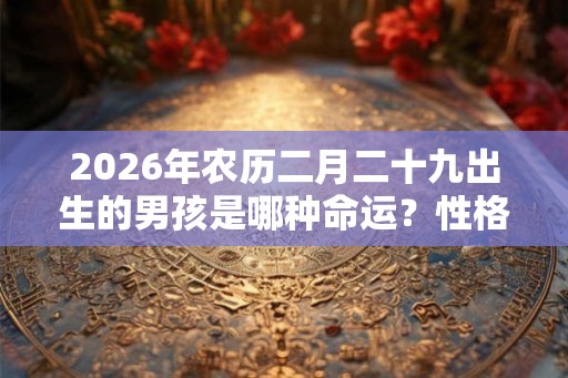 2026年农历二月二十九出生的男孩是哪种命运?性格好吗 2026年农历二月二十九出生的男孩是哪种命运?性格好吗