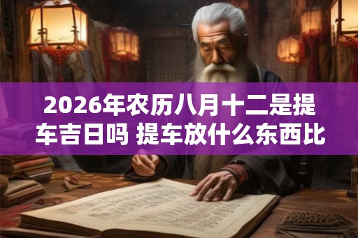 2026年农历八月十二是提车吉日吗 提车放什么东西比较吉利