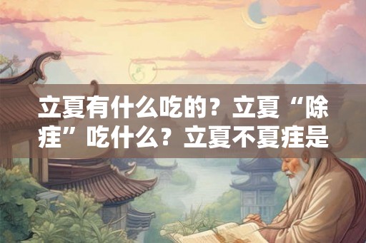 立夏有什么吃的?立夏“除疰”吃什么?立夏不夏疰是什么意思? 立夏有什么吃的?立夏“除疰”吃什么?立夏不夏疰是什么意思?