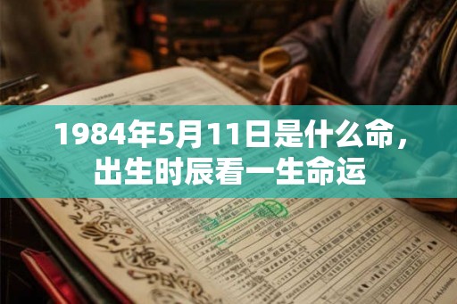 1984年5月11日是什么命，出生时辰看一生命运