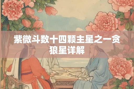 紫微斗数十四颗主星之一贪狼星详解 紫微斗数十四颗主星之一贪狼星详解