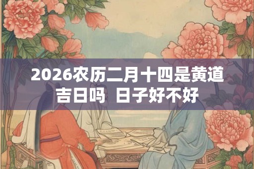 2026农历二月十四是黄道吉日吗  日子好不好