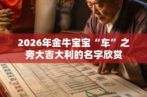 2026年金牛宝宝“车”之旁大吉大利的名字欣赏 2026年金牛宝宝“车”之旁大吉大利的名字欣赏