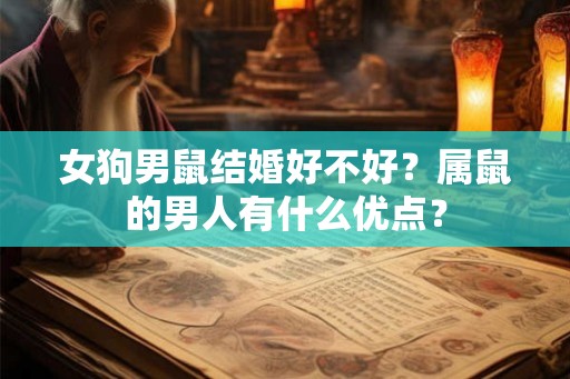 女狗男鼠结婚好不好？属鼠的男人有什么优点？