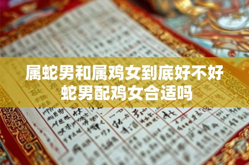 属蛇男和属鸡女到底好不好 蛇男配鸡女合适吗