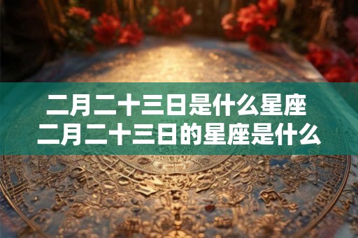二月二十三日是什么星座 二月二十三日的星座是什么 二月二十三日是什么星座 二月二十三日的星座是什么