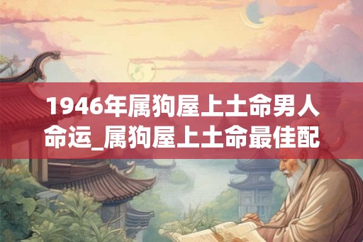 1946年属狗屋上土命男人命运_属狗屋上土命最佳配对