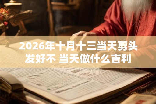 2026年十月十三当天剪头发好不 当天做什么吉利